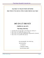 Đồ án lý thuyết HỌC PHẦN ỨNG DỤNG CÔNG NGHỆ TRONG DẠY HỌC