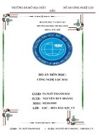 Đồ án công nghệ lọc dầu- Tính toán các thông số kỹ thuật cơ bản cho tháp loại Butan