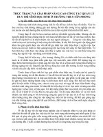 Thực trạng và giải pháp nâng cao công tác quản lý duy trì sĩ số học sinh ở trường THCS Tân Phong