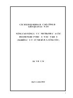 NÂNG CAO NĂNG LỰC CẠNH TRANH CỦA CÁC DOANH NGHIỆP THUỶ SẢN XUẤT KHẨU (NGHIÊN CỨU TẠI TỈNH BÀ RỊA-VŨNG TÀU)