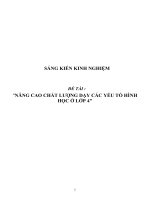 SKKN Nâng cao chất lượng dạy các yếu tố hình học ở lớp 4