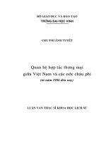 Quan hệ thương mại giữa Việt Nam và các nước Châu Phi (từ 1986 đến nay)