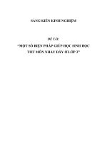 SKKN Một số biện pháp giúp học sinh học tốt môn nhảy dây ở lớp 3