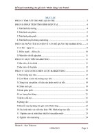 Kế hoạch Marketing cho gói cước “ Buôn Làng” của công ty viễn thông Viettel