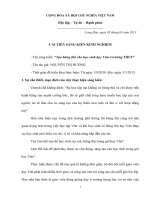 Tạo hứng thú cho học sinh học Văn ở trường THCS