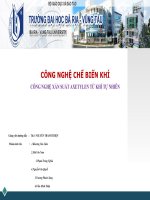 công nghệ sản xuất axetylen từ khí tự nhiên