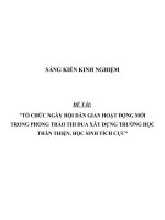 SKKN Tổ chức ngày hội dân gian hoạt động mới trong phong trào thi đua xây dựng trường học thân thiện, học sinh tích cực