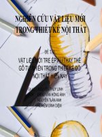 VẬT LiỆU MỚI TRE ÉP ALI THAY THẾ GỖ TỰ NHIÊN TRONG THIẾT KẾ ĐỒ NỘI THẤT HiỆN NAY