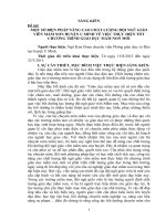 Một số biện pháp nâng cao chất lượng đội ngũ giáo viên mầm non huyện U Minh về việc thực hiện tốt chương trình giáo dục mầm non mới