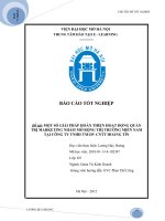 MỘT SỐ GIẢI PHÁP HOÀN THIỆN HOẠT ĐỘNG QUẢN TRỊ MARKETING NHẰM MỞ RỘNG THỊ TRƯỜNG MIỀN NAM TẠI CÔNG TY TNHH TM-DV CNTT HOÀNG TÍN