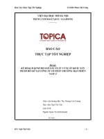 KẾ HOẠCH KINH DOANH SẢN XUẤT VÀ XUẤT KHẦU SẢN PHẨM ĐỒ GỖ TẠI CÔNG TY CỔ PHẦN THƯƠNG MẠI THIÊN NAM Á