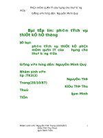 phân tích và thiết kế phần mềm quản lý cửa hàng cho thuê băng đĩa