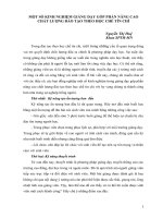 MỘT SỐ KINH NGHIỆM GIẢNG DẠY GÓP PHẦN NÂNG CAO CHẤT LƯỢNG ĐÀO TẠO THEO HỌC CHẾ TÍN CHỈ