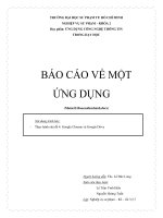 ĐỒ ÁN THỰC HÀNH MÔN HỌC ỨNG DỤNG CÔNG NGHỆ THÔNG TIN VÀO DẠY HỌC GOOGLE CHROME VÀ GOOGLE DRIVE