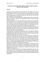 VAI TRÒ̀ CỦA CHI TIÊU CÔNG TRONG SỰ̣ PHÁ́T TRIỂ̉N CỦA HỌ̣C THUYẾ́T TĂNG TRƯỞNG.