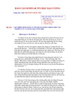 BÁO CÁO SEMINAR TIN HỌC ĐẠI CƯƠNG