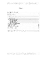 Đề tài Phân tích và thiết kế phần mềm Quản lí số điện thoại