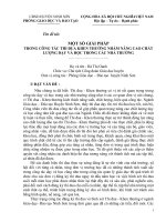 MỘT SỐ GIẢI PHÁP TRONG CÔNG TÁC THI ĐUA KHEN THƯỞNG NHẰM NÂNG CAO CHẤT LƯỢNG DẠY VÀ HỌC TRONG CÁC NHÀ TRƯỜNG.
