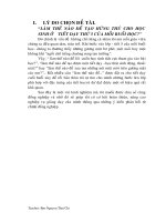 Sáng kiến kinh nghiệm LÀM THẾ NÀO ĐỂ TẠO HỨNG THÚ CHO HỌC SINH Ở TIẾT DẠY THỨ 5 CỦA MỖI BUỔI HỌC