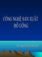 đề tài công nghệ sản xuất đồ uống