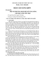 Một số phương pháp rèn luyện kĩ năng sống cho học sinh tiểu học