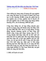 những sáng chế tiêu biểu của khoa học việt nam