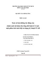 Tiểu luận Tài chính công Xem xét lại những tác động của chính sách tài khóa lên tổng thể kinh tế vĩ mô một phân tích tách biệt sử dụng kỹ thuật SVAR