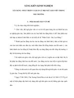 Xây dựng - Phát triển và Quản lý đội ngũ giáo viên trong nhà trường