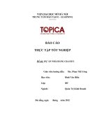 BÁO CÁO THỰC TẬP TỐT NGHIỆP LẬP DỰ ÁN NHÀ HÀNG GIA HUY