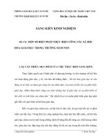 Một số biện pháp thực hiện công tác xã hội hóa giáo dục trong trường Mầm non