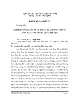 Đổi mới công tác quản lý trong hoạt động chuyên môn,  nâng cao chất lượng dạy học