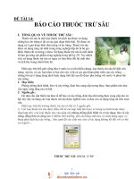 Báo cáo đề tài tìm hiểu thuốc trừ sâu