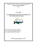 Các biện pháp giúp học sinh học tốt ngữ pháp tiếng Anh 6