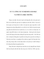 Công tác xã hội hóa Giáo dục vai trò của hiệu trưởng