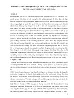 NGHIÊN CỨU THỰC NGHIỆM VỀ NHẬN THỨC VÀ HÀNH ĐỘNG MÔI TRƯỜNG TẠI CÁC DOANH NGHIỆP VỪA & NHỎ (SMEs)