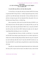 Cải tiến mô hình “Tiết sinh hoạt chủ nhiệm ” ở các lớp