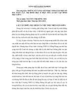 NHỮNG KỸ NĂNG GIÚP HỌC SINH GIẢI MỘT SỐ BÀI TOÁN CỰC TRỊ HÌNH HỌC Ở MỘT TIẾT LUYỆN TẬP HÌNH HỌC LỚP 9