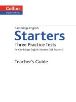 Collins practice tests for YLE starters   teacher s guide