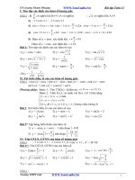 bài tập lượng giác hay