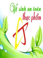 giáo trình vệ sinh an toàn thực phẩm