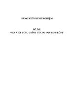 SKKN Rèn viết đúng chính tả cho học sinh lớp 5