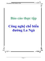 Công nghệ chế biến đường La Ngà