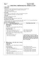 Giáo án môn Tin học lớp 7