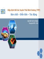 Hiệp định Đối tác Xuyên Thái Bình Dương (TPP) Bản chất – Diễn tiến – Tác động
