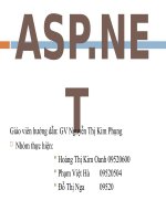 Tiểu luận môn Lập trình cơ sở dữ liệu ASP.NET