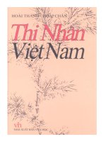 Thi nhân Việt Nam của Hoài Thanh