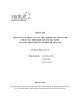 BÁO CÁO PHÂN TÍCH TÁC ĐỘNG CỦA CÁC ĐIỀU KHOẢN VỀ CẠNH TRANH TRONG CÁC HIỆP ĐỊNH THƯƠNG MẠI TỰ DO CỦA LIÊN MINH CHÂU ÂU (EU) ĐỐI VỚI VIỆT NAM
