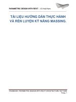 TÀI LIỆU HƯỚNG DẪN THỰC HÀNH VÀ RÈN LUYỆN KỸ NĂNG MASSING