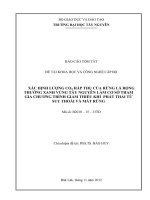 xác định lượng co2 hấp thụ của rừng lá rộng thường xanh vùng tây nguyên làm cơ sở tham gia chương trình giảm thiểu khí phát thải từ suy thoái và mất  rừng