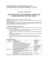 Mạng lưới giáo dục Nông Lâm kết hợp Việt Nam Vietnam Network for Agroforestry Education – VNAFE